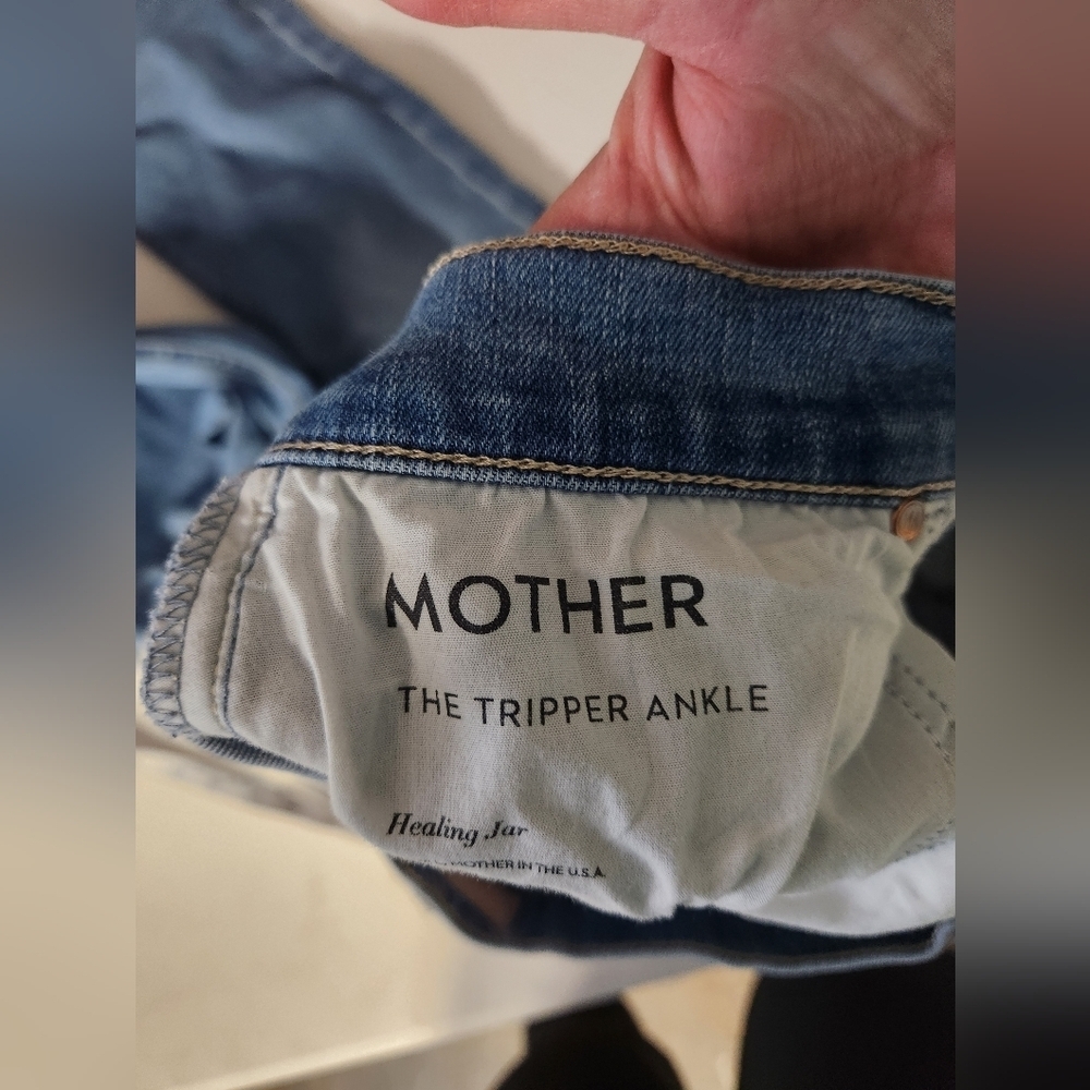 MOTHER The Tripper Ankle Jeans - High Waisted Cropped Flare - Size 27 - Picture 4 of 12